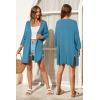 imageArachampCloz Womens Lightweight Summer Beach Kimonos CardiganDark Blue