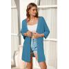 imageArachampCloz Womens Lightweight Summer Beach Kimonos CardiganDark Blue