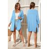 imageArachampCloz Womens Lightweight Summer Beach Kimonos CardiganLight Blue