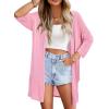 imageArachampCloz Womens Lightweight Summer Beach Kimonos CardiganPink