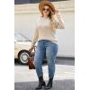 imageArachampCloz Womens Plus Size Wool Blend Sweater Fall Long Sleeve Tops 2025Apricot