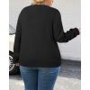 imageArachampCloz Womens Plus Size Wool Blend Sweater Fall Long Sleeve Tops 2025Black