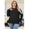 imageArachampCloz Womens Plus Size Wool Blend Sweater Fall Long Sleeve Tops 2025Black
