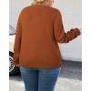 imageArachampCloz Womens Plus Size Wool Blend Sweater Fall Long Sleeve Tops 2025Caramel