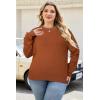 imageArachampCloz Womens Plus Size Wool Blend Sweater Fall Long Sleeve Tops 2025Caramel