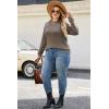 imageArachampCloz Womens Plus Size Wool Blend Sweater Fall Long Sleeve Tops 2025Coffee