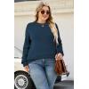imageArachampCloz Womens Plus Size Wool Blend Sweater Fall Long Sleeve Tops 2025Dark Blue