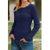 imageArachampCloz Womens Wool Blend Button Up Spring Business Cardigan Tops Outfits 2026Navy