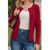 imageArachampCloz Womens Wool Blend Button Up Spring Business Cardigan Tops Outfits 2026Red