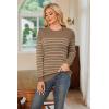 imageArachampCloz Womens Wool Blend Classic Crew Neck Casual Fall SweatersBrown Coffeebeige