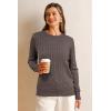 imageArachampCloz Womens Wool Blend Classic Crew Neck Casual Fall SweatersCablecoffee