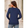 imageArachampCloz Womens Wool Blend Classic Crew Neck Casual Fall SweatersCablenavy