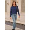 imageArachampCloz Womens Wool Blend Classic Crew Neck Casual Fall SweatersCablenavy