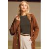 imageArachampCloz Womens Wool Blend Classic Crew Neck Casual Fall SweatersDark Brown