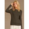 imageArachampCloz Womens Wool Blend Classic Crew Neck Casual Fall SweatersDark Brown