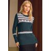 imageArachampCloz Womens Wool Blend Classic Crew Neck Casual Fall SweatersFair Isledark Green