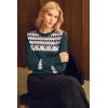 imageArachampCloz Womens Wool Blend Classic Crew Neck Casual Fall SweatersFair Isledark Green