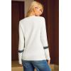 imageArachampCloz Womens Wool Blend Classic Crew Neck Casual Fall SweatersFair Isleoffwhite