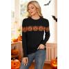 imageArachampCloz Womens Wool Blend Classic Crew Neck Casual Fall SweatersHalloween Pumpkin