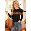 imageArachampCloz Womens Wool Blend Classic Crew Neck Casual Fall SweatersHalloween Pumpkin