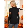 imageArachampCloz Womens Wool Blend Classic Crew Neck Casual Fall SweatersHalloween Pumpkin