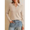 imageArachampCloz Womens Wool Blend Collared Polo Pullover Spring Sweaters Business Casual Outfits 2026Apricot