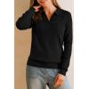 imageArachampCloz Womens Wool Blend Collared Polo Pullover Spring Sweaters Business Casual Outfits 2026Black