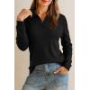imageArachampCloz Womens Wool Blend Collared Polo Pullover Spring Sweaters Business Casual Outfits 2026Black