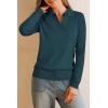 imageArachampCloz Womens Wool Blend Collared Polo Pullover Spring Sweaters Business Casual Outfits 2026Bluish Green