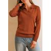imageArachampCloz Womens Wool Blend Collared Polo Pullover Spring Sweaters Business Casual Outfits 2026Caramel