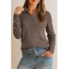 imageArachampCloz Womens Wool Blend Collared Polo Pullover Spring Sweaters Business Casual Outfits 2026Coffee