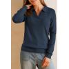 imageArachampCloz Womens Wool Blend Collared Polo Pullover Spring Sweaters Business Casual Outfits 2026Dark Blue