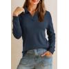 imageArachampCloz Womens Wool Blend Collared Polo Pullover Spring Sweaters Business Casual Outfits 2026Dark Blue