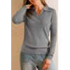 imageArachampCloz Womens Wool Blend Collared Polo Pullover Spring Sweaters Business Casual Outfits 2026Dark Gray