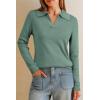 imageArachampCloz Womens Wool Blend Collared Polo Pullover Spring Sweaters Business Casual Outfits 2026Sage Green