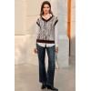 imageArachampCloz Womens Wool Blend Fall Printed Cute Trendy Sweater Vests 2025Brown