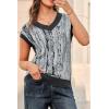 imageArachampCloz Womens Wool Blend Fall Printed Cute Trendy Sweater Vests 2025Grey