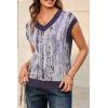 imageArachampCloz Womens Wool Blend Fall Printed Cute Trendy Sweater Vests 2025Purple