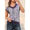 imageArachampCloz Womens Wool Blend Fall Printed Cute Trendy Sweater Vests 2025Purple