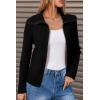 imageArachampCloz Womens Wool Blend Fashion Zip Up Cardigan Sweater OutfitBlack