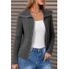 imageArachampCloz Womens Wool Blend Fashion Zip Up Cardigan Sweater OutfitDark Gray