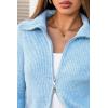imageArachampCloz Womens Wool Blend Fashion Zip Up Cardigan Sweater OutfitPale Blue