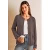 imageArachampCloz Womens Wool Blend Lightweight Spring Business Casual Cardigan Sweaters TopsCoffee