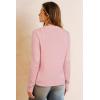 imageArachampCloz Womens Wool Blend Lightweight Spring Business Casual Cardigan Sweaters TopsLight Pink