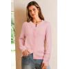imageArachampCloz Womens Wool Blend Lightweight Spring Business Casual Cardigan Sweaters TopsLight Pink