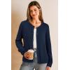 imageArachampCloz Womens Wool Blend Lightweight Spring Business Casual Cardigan Sweaters TopsNavy