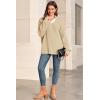 imageArachampCloz Womens Wool Blend Oversized V Neck Casual Sweaters 2025Apricot