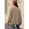 imageArachampCloz Womens Wool Blend Oversized V Neck Casual Sweaters 2025Camel