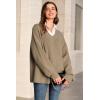 imageArachampCloz Womens Wool Blend Oversized V Neck Casual Sweaters 2025Camel