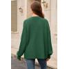 imageArachampCloz Womens Wool Blend Oversized V Neck Casual Sweaters 2025Dark Green